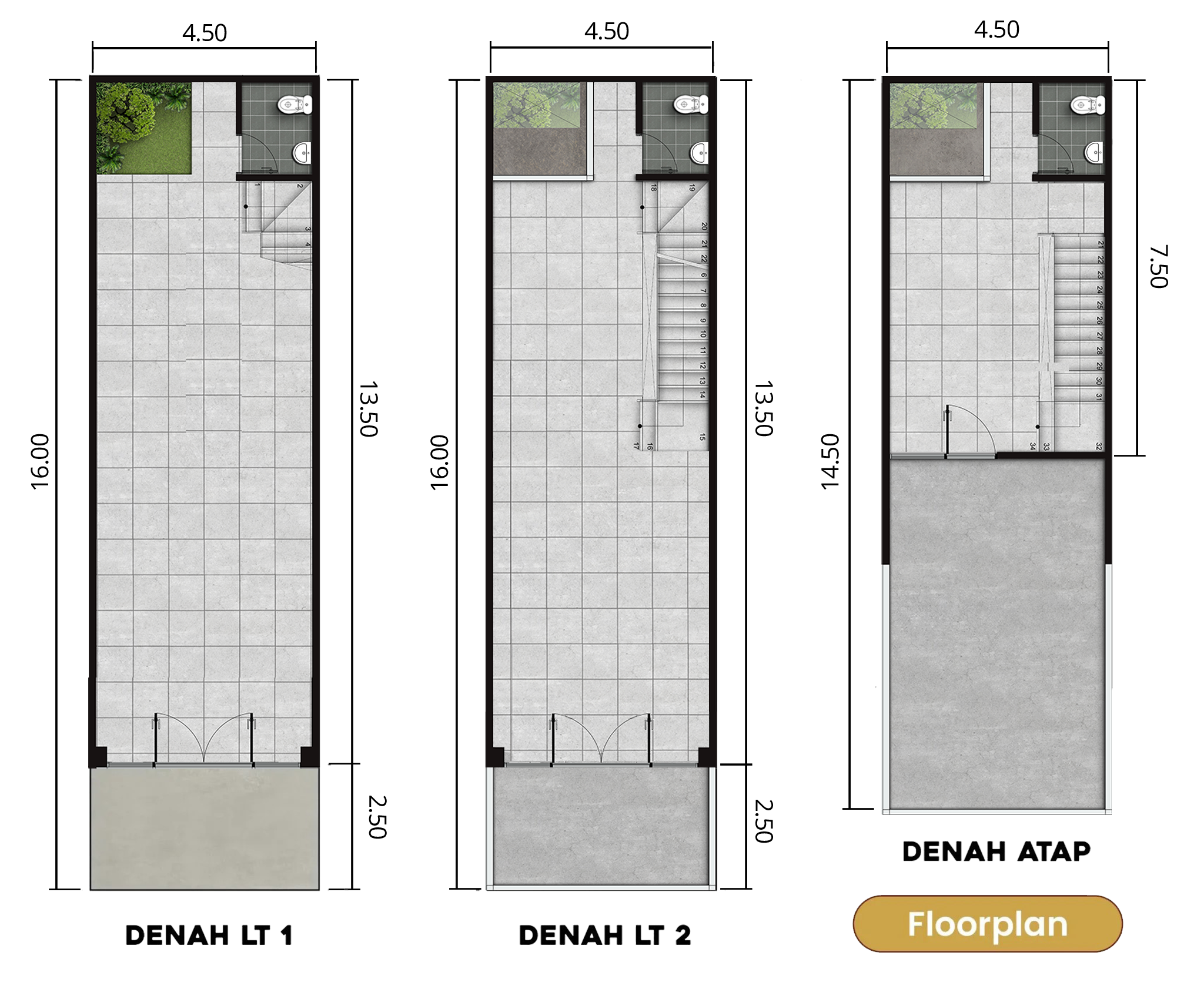 Layout Denah Ruko Sapphire Kingspoint
